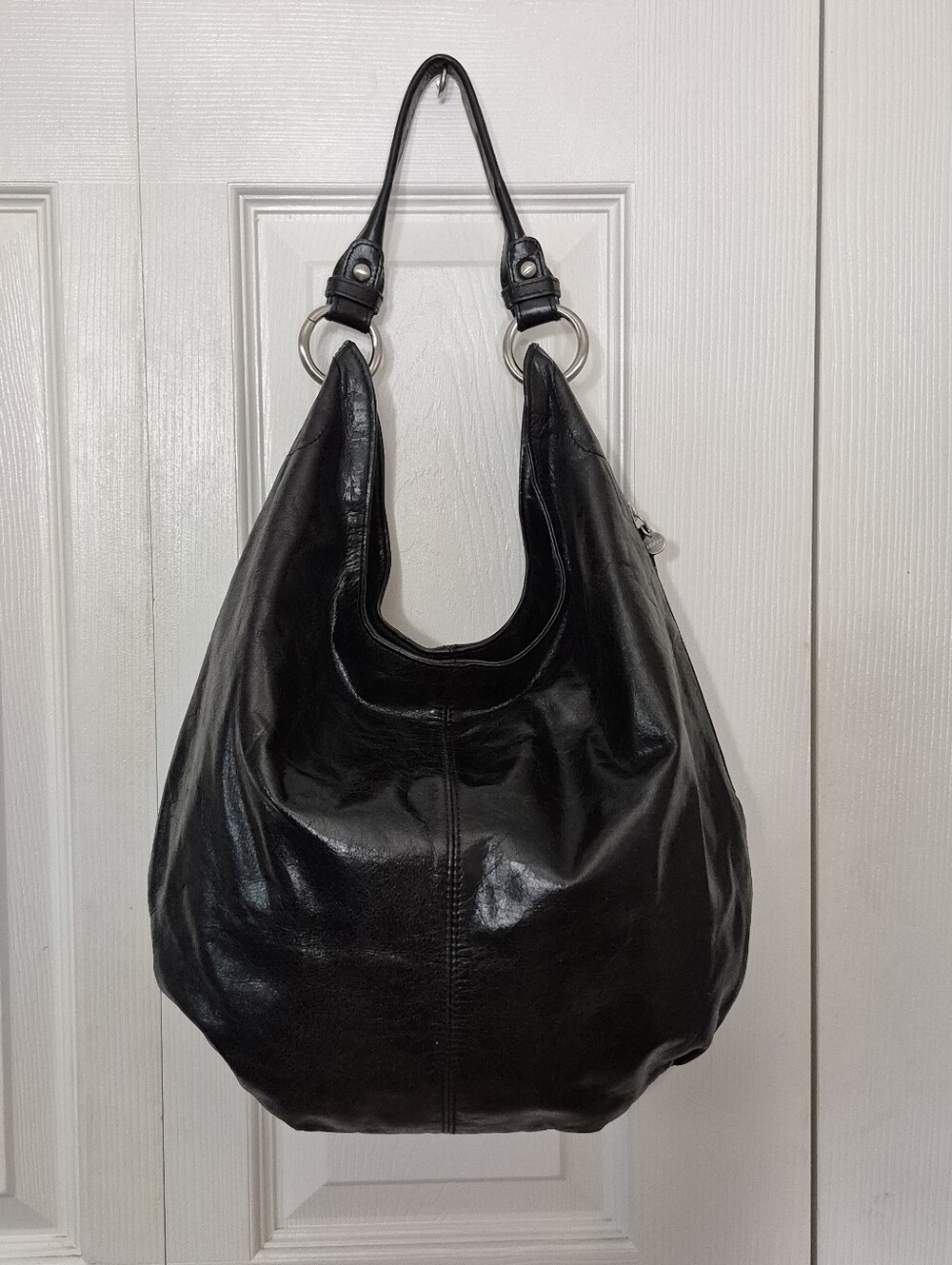 Hobo Black Leather Gardner Bag